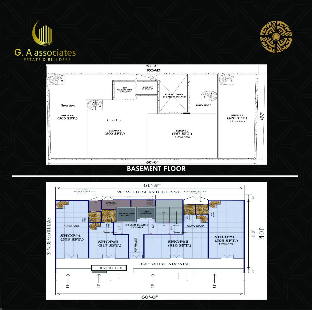 G.A Tower - Plan For Rooms - Bahria Town Karachi